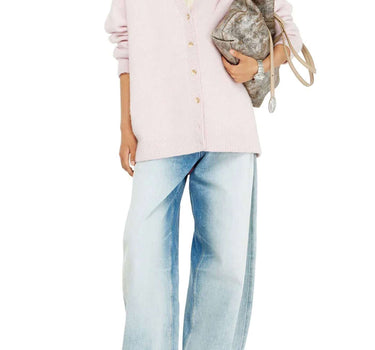 DIESEL Cardigan in lana e alpaca Pink Donna 