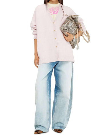 DIESEL Cardigan in lana e alpaca Pink Donna 