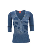 Top Henley con effetti shadow-patch A23286 0SJBP01A DIESEL 