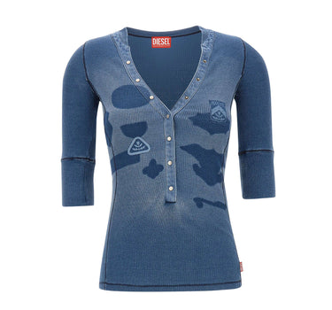 Top Henley con effetti shadow-patch A23286 0SJBP01A DIESEL 