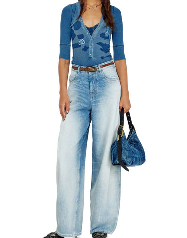 Top Henley con effetti shadow-patch A23286 0SJBP01A DIESEL 