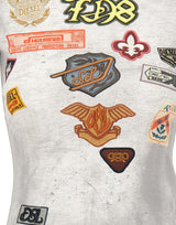 T-shirt con stampa patch all over A24144 0IFBB100A DIESEL 