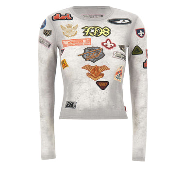Maglia con stampa patch all over A24146 0IFBB100A DIESEL 
