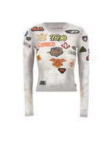 Maglia con stampa patch all over A24146 0IFBB100A DIESEL 