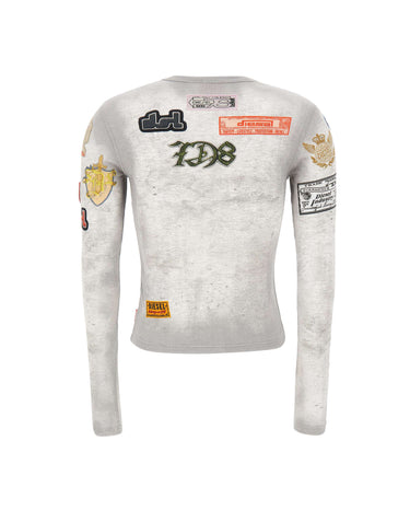 Maglia con stampa patch all over A24146 0IFBB100A DIESEL 