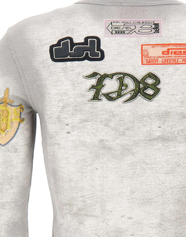 Maglia con stampa patch all over A24146 0IFBB100A DIESEL 