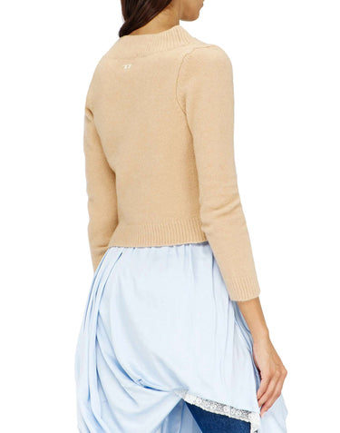 DIESEL Cardigan "M-Ava" BEIGE Donna 
