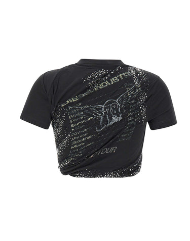 DIESEL T-shirt "T-Wincy" BLACK Donna 