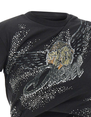 DIESEL T-shirt "T-Wincy" BLACK Donna 