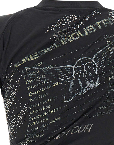 DIESEL T-shirt "T-Wincy" BLACK Donna 