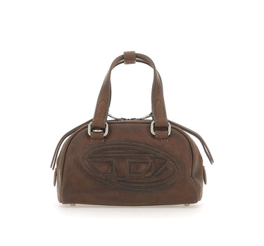 DIESEL Borsa a mano "1DR Dome Soft" BROWN Donna 