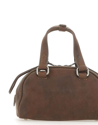 DIESEL Borsa a mano "1DR Dome Soft" BROWN Donna 