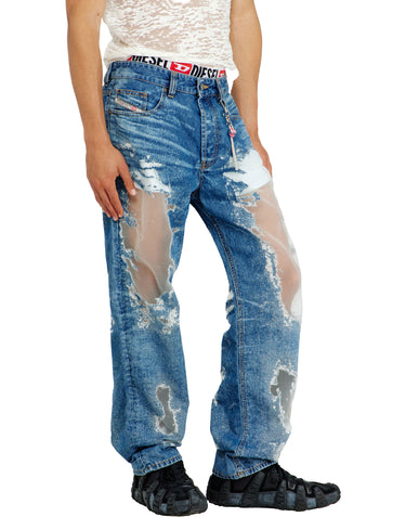 DIESEL X TINDER Jeans "PR-2024 D-Macs L.32" BLUE Uomo 