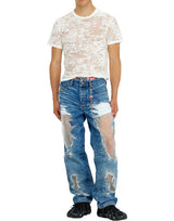 DIESEL X TINDER Jeans "PR-2024 D-Macs L.32" BLUE Uomo 