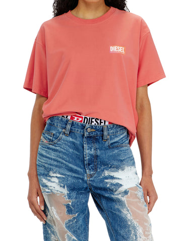 DIESEL X TINDER T-shirt "PR-T-Norm-Chitind-R" RED Unisex 