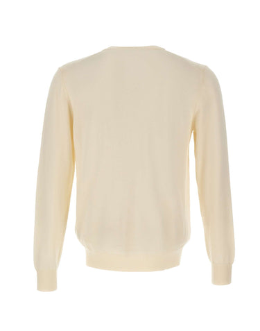 DIKTAT Maglia in lana merinos extrafina WHITE Uomo 