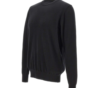 DIKTAT Maglia in lana merinos extrafina BLACK Uomo 
