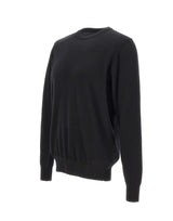 DIKTAT Maglia in lana merinos extrafina BLACK Uomo 