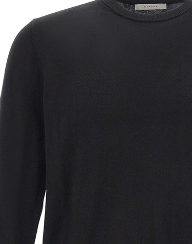 DIKTAT Maglia in lana merinos extrafina BLACK Uomo 