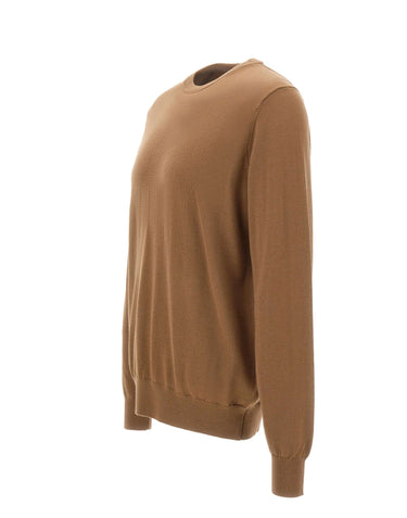 DIKTAT Maglia in lana merinos extrafina BROWN Uomo 