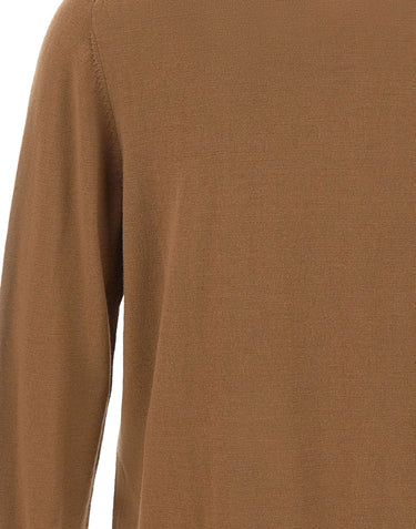 DIKTAT Maglia in lana merinos extrafina BROWN Uomo 