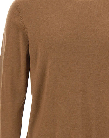 DIKTAT Maglia in lana merinos extrafina BROWN Uomo 