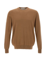 DIKTAT Maglia in lana merinos extrafina BROWN Uomo 