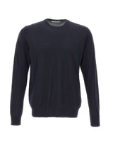 DIKTAT Maglia in lana merinos ultrafina BLUE Uomo 