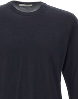 DIKTAT Maglia in lana merinos ultrafina BLUE Uomo 