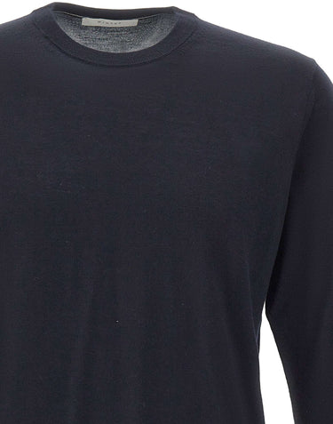 DIKTAT Maglia in lana merinos ultrafina BLUE Uomo 