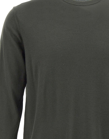 DIKTAT Maglia in lana merinos ultrafina GREEN Uomo 