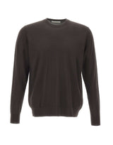 DIKTAT Maglia in lana merinos ultrafina BROWN Uomo 