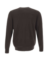 DIKTAT Maglia in lana merinos ultrafina BROWN Uomo 