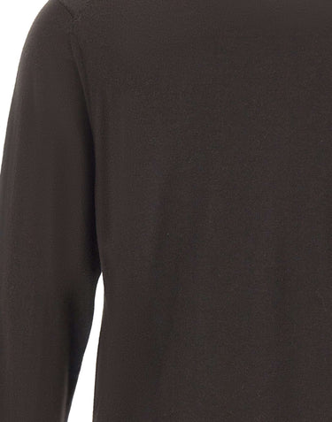 DIKTAT Maglia in lana merinos ultrafina BROWN Uomo 
