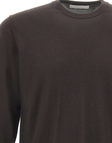 DIKTAT Maglia in lana merinos ultrafina BROWN Uomo 