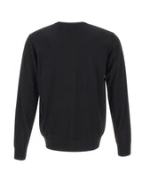 DIKTAT Maglia in lana merinos ultrafina BLACK Uomo 