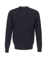 DIKTAT Cardigan in lana merinos ultrafina BLUE Uomo 