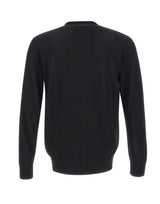 DIKTAT Cardigan in lana merinos ultrafina BLACK Uomo 