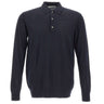 DIKTAT Polo in lana merinos ultrafina BLUE Uomo 