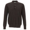 DIKTAT Polo in lana merinos ultrafina BROWN Uomo 