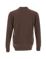 DIKTAT Polo in lana e cashmere BROWN Uomo 