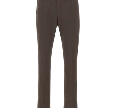 DONDUP Pantaloni "Gaubert" in cotone stretch BROWN Uomo 