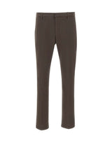 DONDUP Pantaloni "Gaubert" in cotone stretch BROWN Uomo 