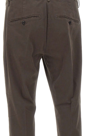 DONDUP Pantaloni "Gaubert" in cotone stretch BROWN Uomo 
