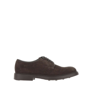 DOUCAL'S Stringate in suede BROWN Uomo 