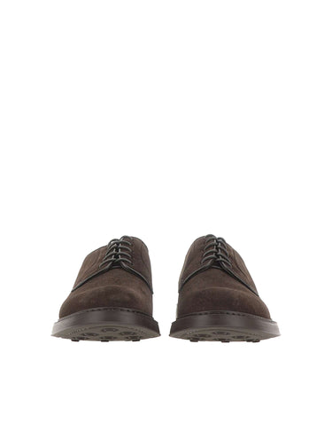 DOUCAL'S Stringate in suede BROWN Uomo 
