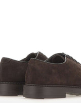 DOUCAL'S Stringate in suede BROWN Uomo 