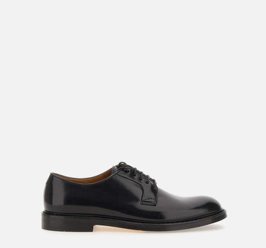 DOUCAL'S Stringate "Horse" in pelle BLACK Uomo 