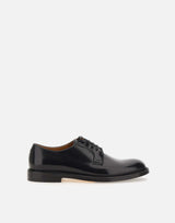 DOUCAL'S Stringate "Horse" in pelle BLACK Uomo 