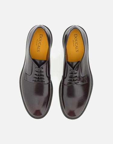 DOUCAL'S Stringate "Horse" in pelle BROWN Uomo 